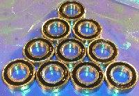 10 Balls Bearings 6901-2RS 12mm x 24mm x 6mm Sealed
