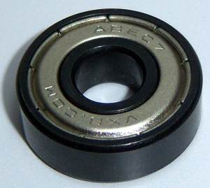 608ZZ Bearing 8x22x7 Shielded:Black:ABEC-7